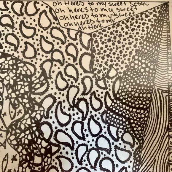 Robert Plant Led Zeppelin pen & ink framed drawing - Picture 3 of 3